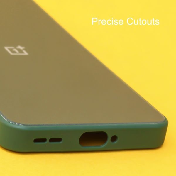 Dark green camera Safe mirror case for Oneplus 9RT - The Hatke