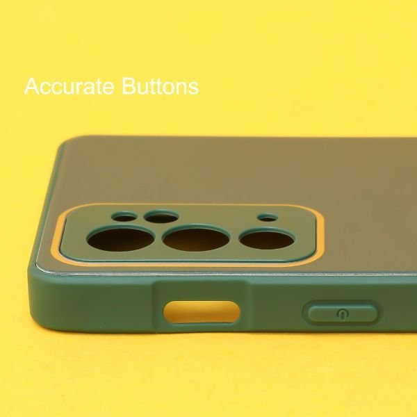 Dark green camera Safe mirror case for Oneplus 9RT - The Hatke