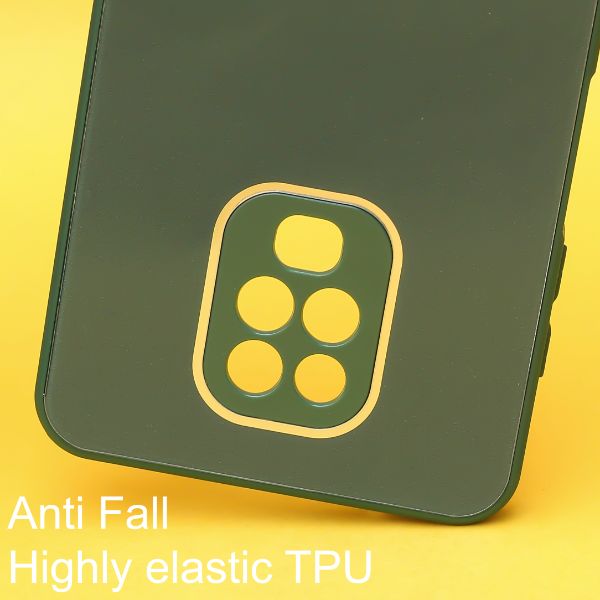 Dark green camera Safe mirror case for Redmi Note 9 Pro - The Hatke