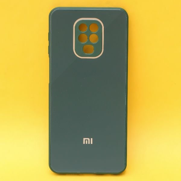 Dark green camera Safe mirror case for Redmi Note 9 Pro - The Hatke