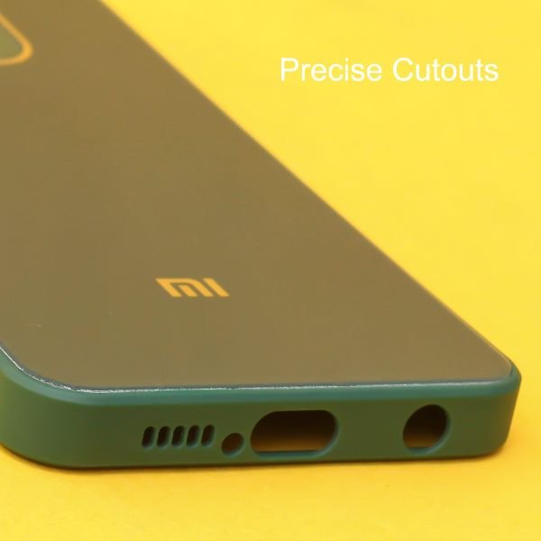 Dark green camera Safe mirror case for Redmi Note 9 Pro - The Hatke