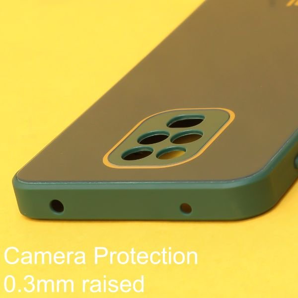 Dark green camera Safe mirror case for Redmi Note 9 Pro - The Hatke