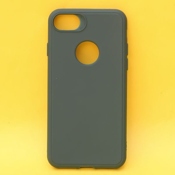 Dark Green Candy Logo Cut Silicone Case for Apple Iphone 7 - The Hatke