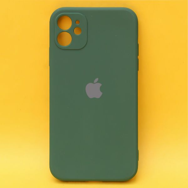 Dark Green Candy Silicone Case for Apple Iphone 11 - The Hatke