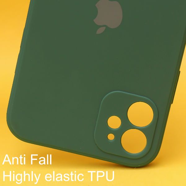 Dark Green Candy Silicone Case for Apple Iphone 12 - The Hatke