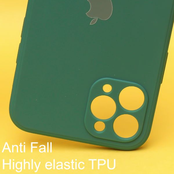 Dark Green Candy Silicone Case for Apple Iphone 12 Pro - The Hatke