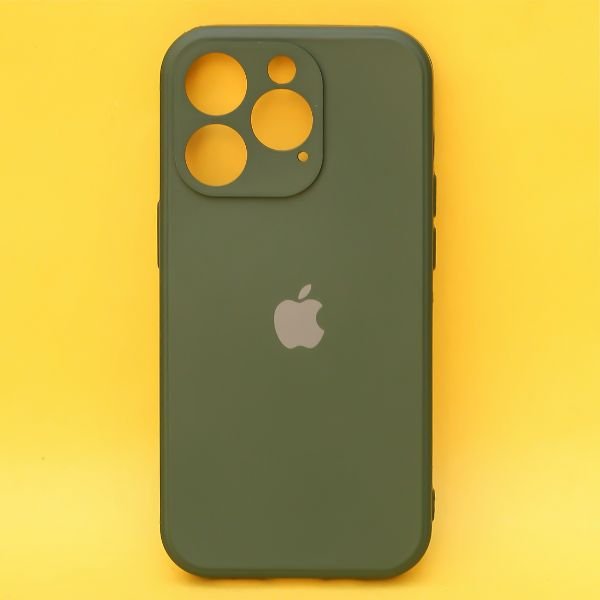 Dark Green Candy Silicone Case for Apple Iphone 14 Pro - The Hatke