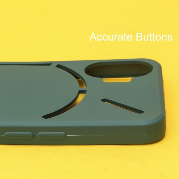 Dark Green Candy Silicone Case for Nothing Phone 2 - The Hatke