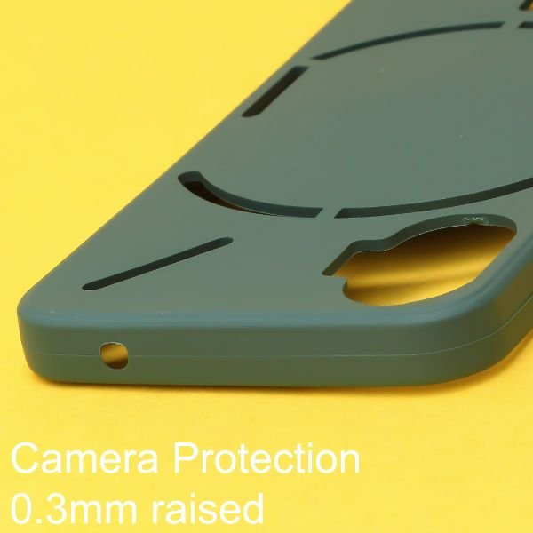 Dark Green Candy Silicone Case for Nothing Phone 2 - The Hatke