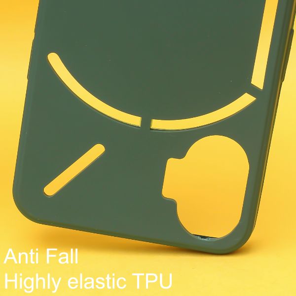 Dark Green Candy Silicone Case for Nothing Phone 2 - The Hatke