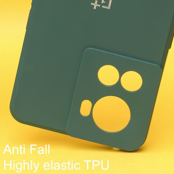 Dark Green Candy Silicone Case for Oneplus 10R - The Hatke