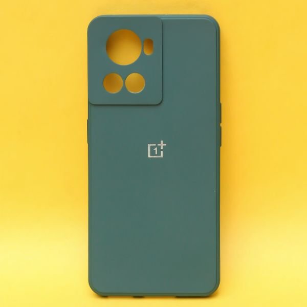 Dark Green Candy Silicone Case for Oneplus 10R - The Hatke