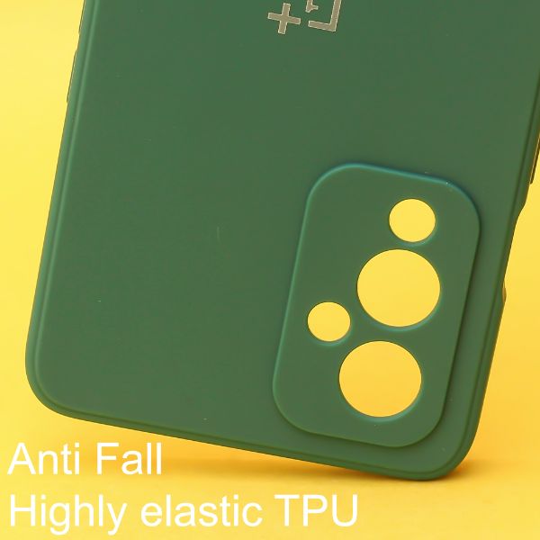 Dark Green Candy Silicone Case for Oneplus 9 - The Hatke