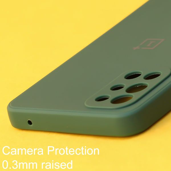 Dark Green Candy Silicone Case for Oneplus 9R - The Hatke