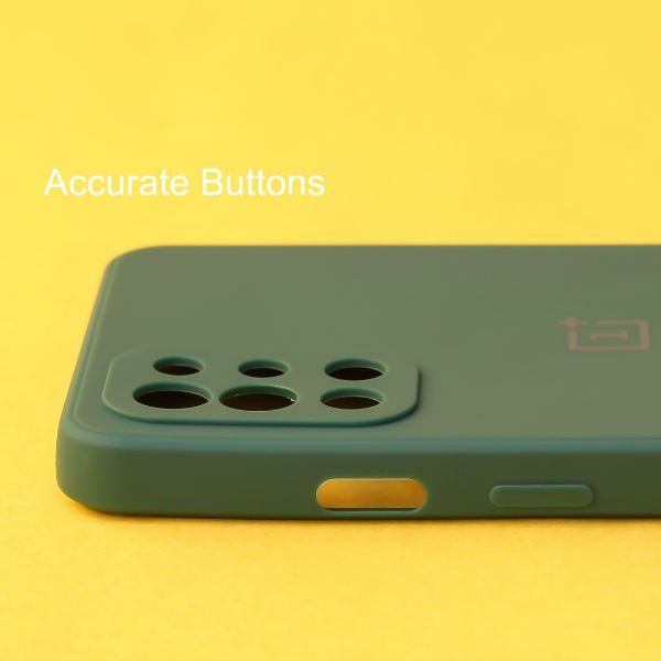Dark Green Candy Silicone Case for Oneplus 9R - The Hatke