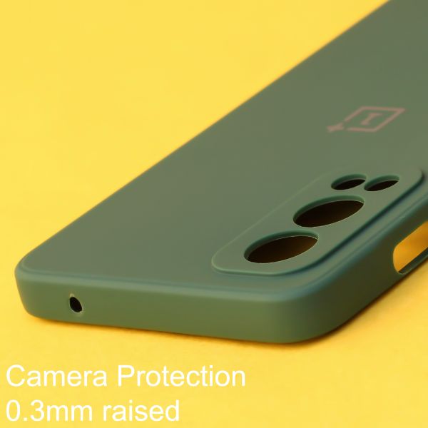 Dark Green Candy Silicone Case for Oneplus Nord 2 - The Hatke