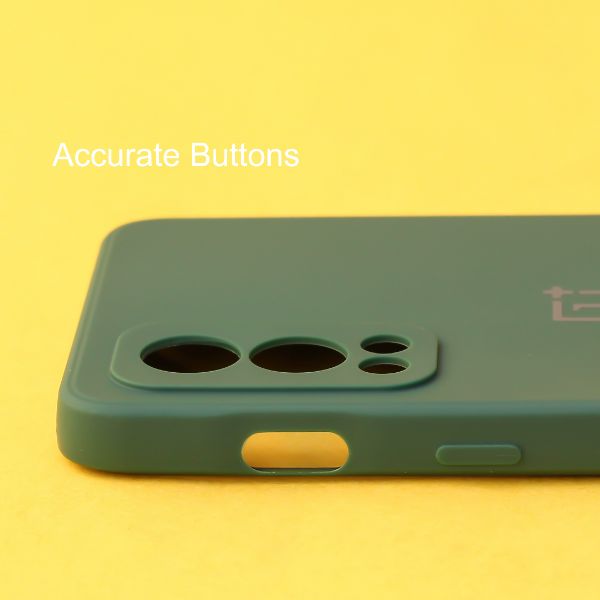 Dark Green Candy Silicone Case for Oneplus Nord 2 - The Hatke