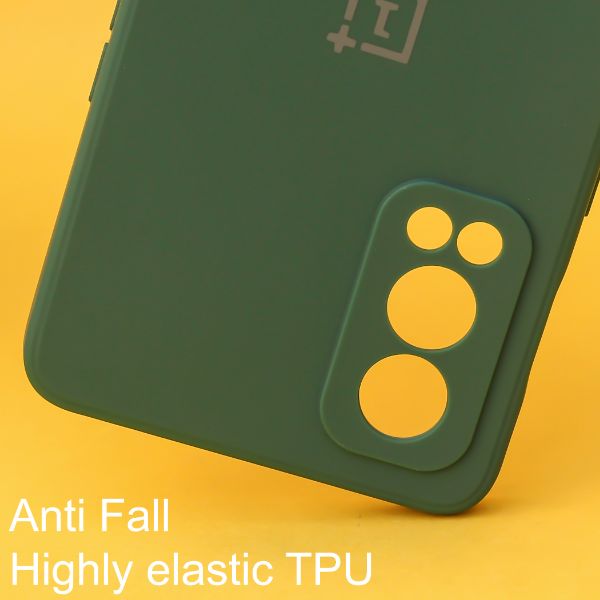 Dark Green Candy Silicone Case for Oneplus Nord 2 - The Hatke