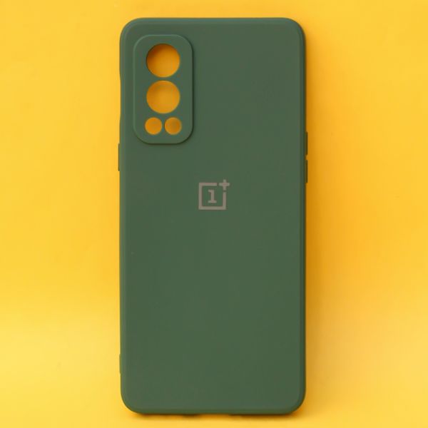 Dark Green Candy Silicone Case for Oneplus Nord 2 - The Hatke