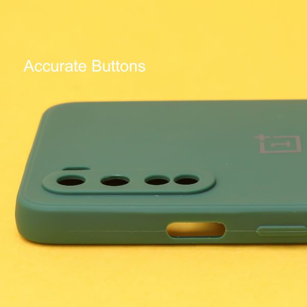 Dark Green Candy Silicone Case for Oneplus Nord - The Hatke