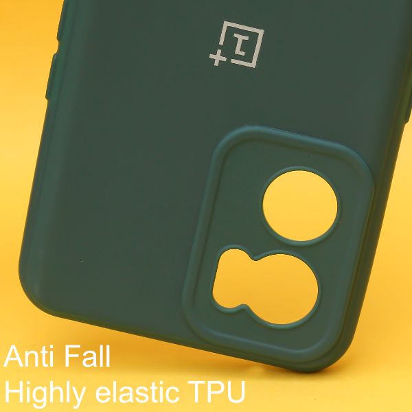 Dark Green Candy Silicone Case for Oneplus Nord CE 2 - The Hatke