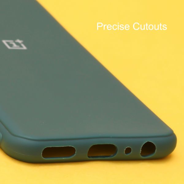 Dark Green Candy Silicone Case for Oneplus Nord CE 2 - The Hatke