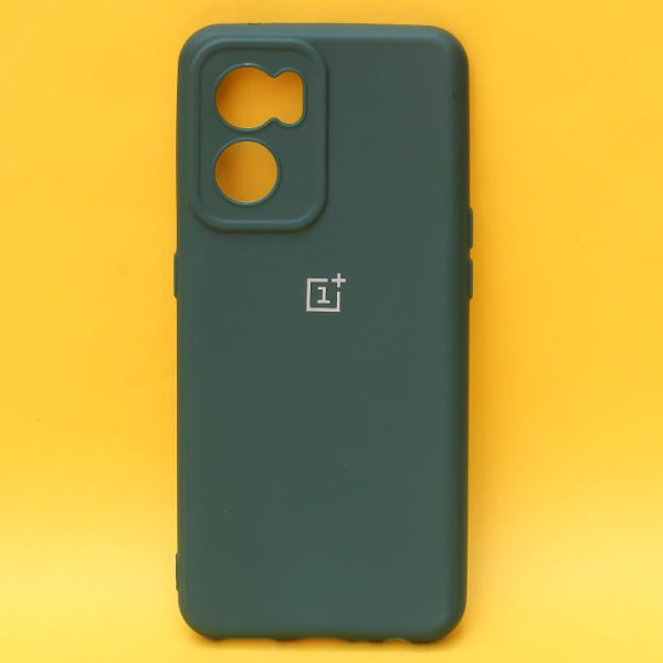 Dark Green Candy Silicone Case for Oneplus Nord CE 2 - The Hatke