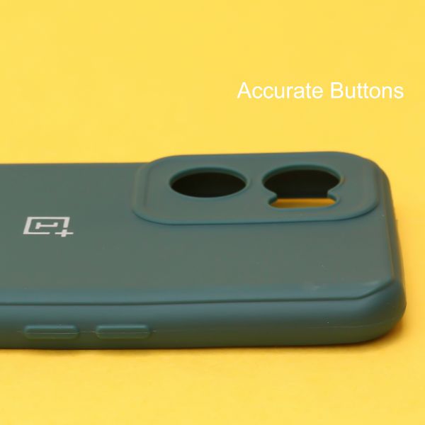 Dark Green Candy Silicone Case for Oneplus Nord CE 2 - The Hatke