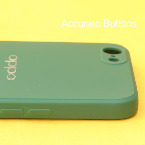 Dark Green candy Silicone Case for Oppo A71 - The Hatke