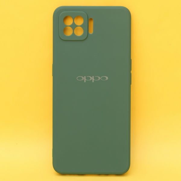 Dark Green Candy Silicone Case for Oppo F17 - The Hatke