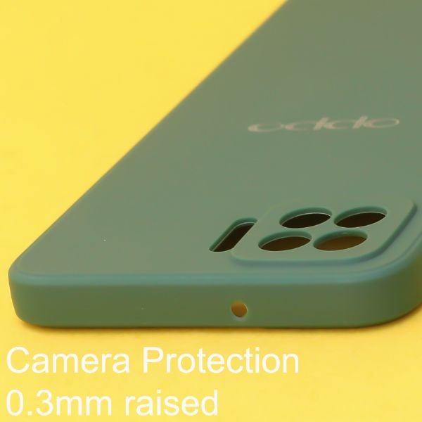 Dark Green Candy Silicone Case for Oppo F17 - The Hatke