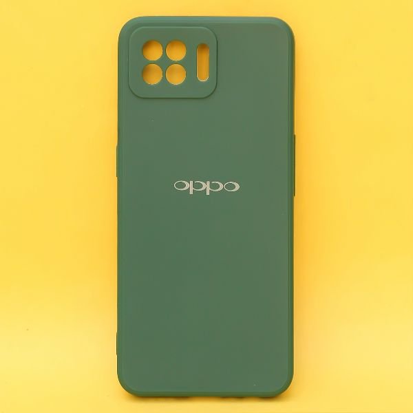 Dark Green Candy Silicone Case for Oppo F17 Pro - The Hatke