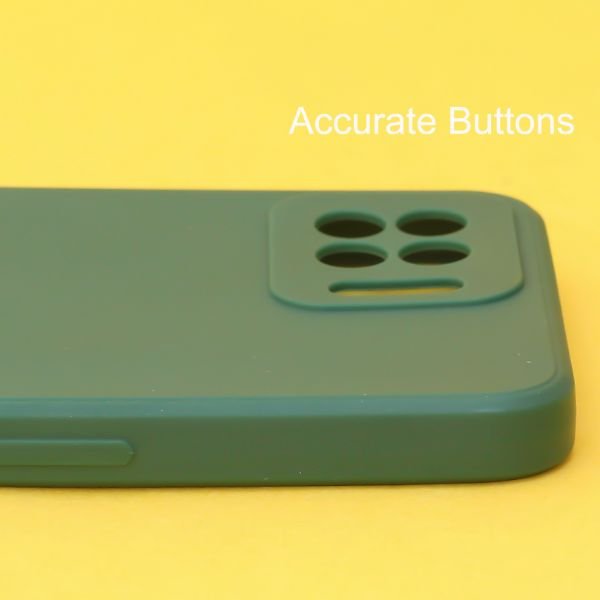 Dark Green Candy Silicone Case for Oppo F17 Pro - The Hatke