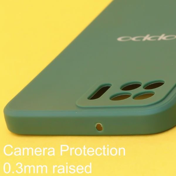 Dark Green Candy Silicone Case for Oppo F17 Pro - The Hatke