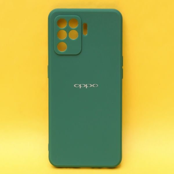 Dark Green Candy Silicone Case for Oppo F19 pro - The Hatke