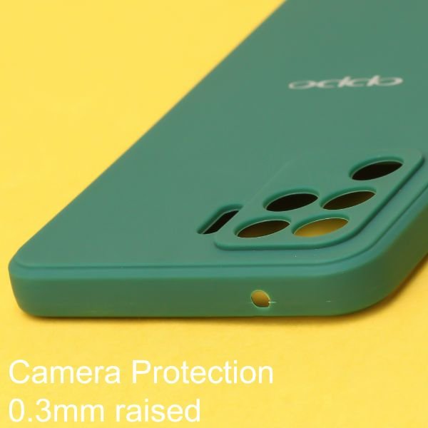 Dark Green Candy Silicone Case for Oppo F19 pro - The Hatke