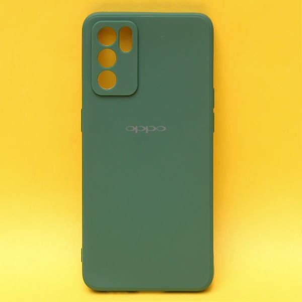 Dark Green Candy Silicone Case for Oppo Reno 6 5g - The Hatke
