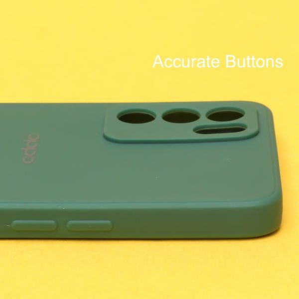 Dark Green Candy Silicone Case for Oppo Reno 6 5g - The Hatke