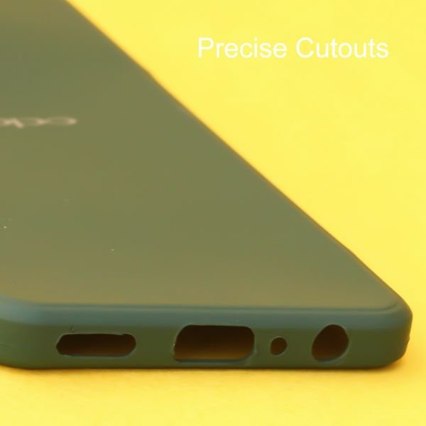 Dark Green Candy Silicone Case for Oppo Reno 7 - The Hatke