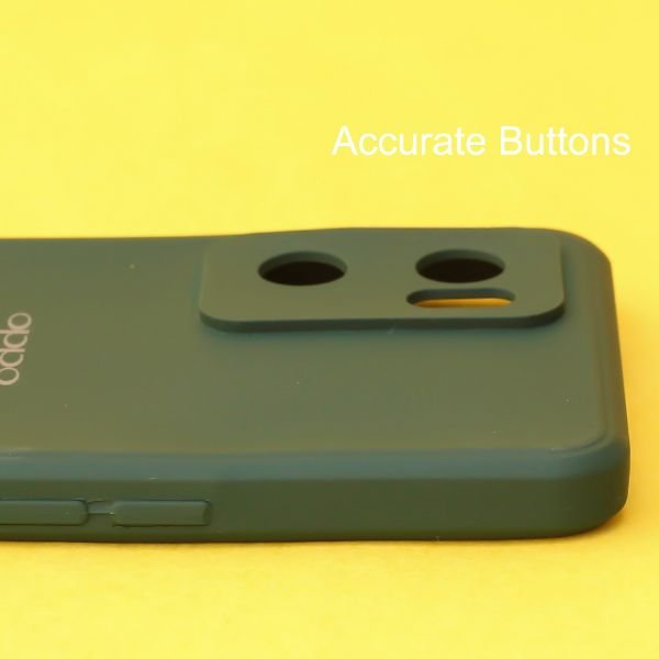 Dark Green Candy Silicone Case for Oppo Reno 7 - The Hatke