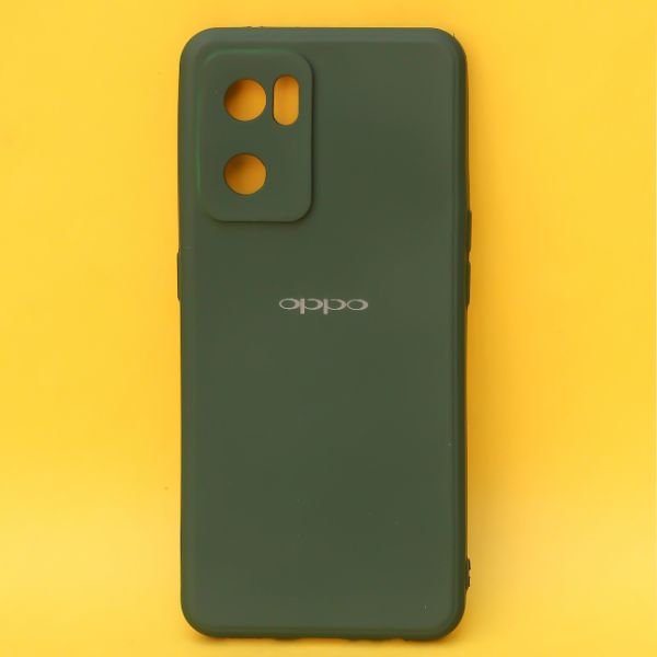Dark Green Candy Silicone Case for Oppo Reno 7 - The Hatke