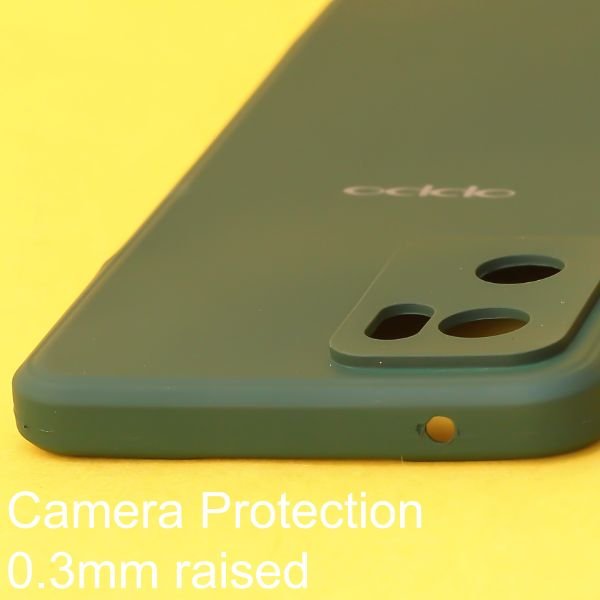 Dark Green Candy Silicone Case for Oppo Reno 7 - The Hatke