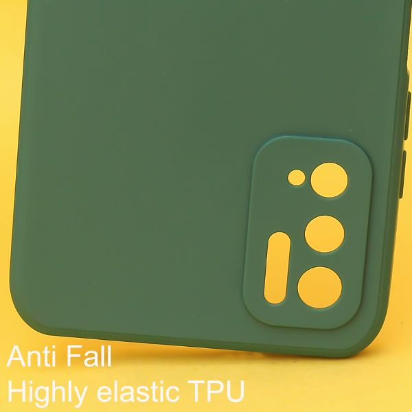 Dark Green Candy Silicone Case for Poco M3 pro - The Hatke