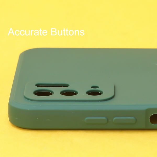 Dark Green Candy Silicone Case for Poco M3 pro - The Hatke