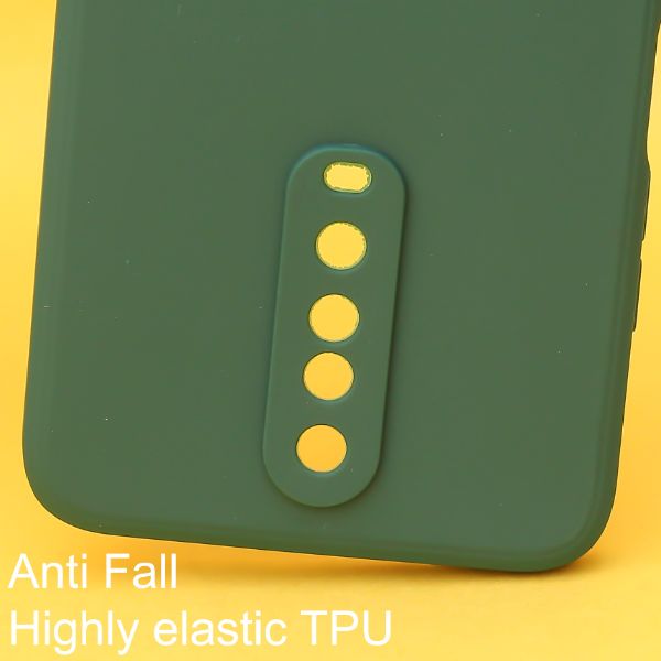Dark Green Candy Silicone Case for Poco X2 - The Hatke