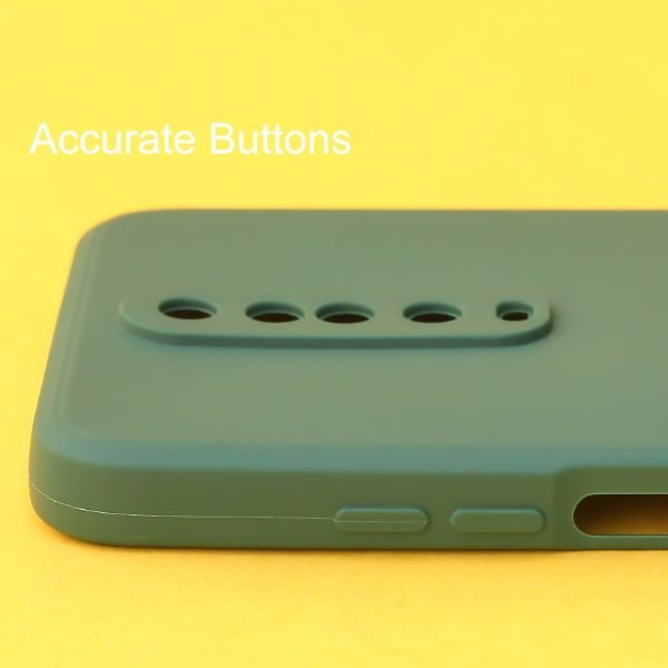 Dark Green Candy Silicone Case for Poco X2 - The Hatke