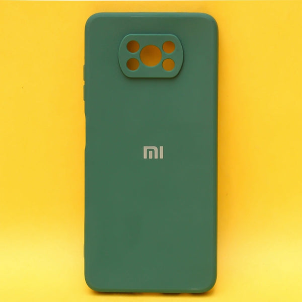 Dark Green Candy Silicone Case for Poco X3 - The Hatke