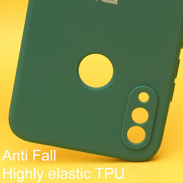 Dark Green Candy Silicone Case for Redmi Note 7 - The Hatke