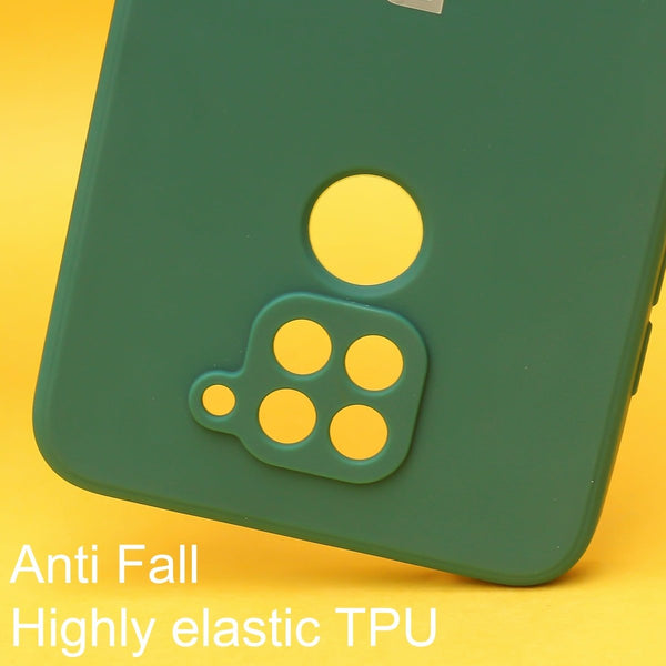 Dark Green Candy Silicone Case for Redmi Note 9 - The Hatke