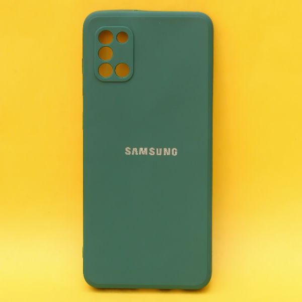 Dark Green Candy Silicone Case for Samsung A31 - The Hatke